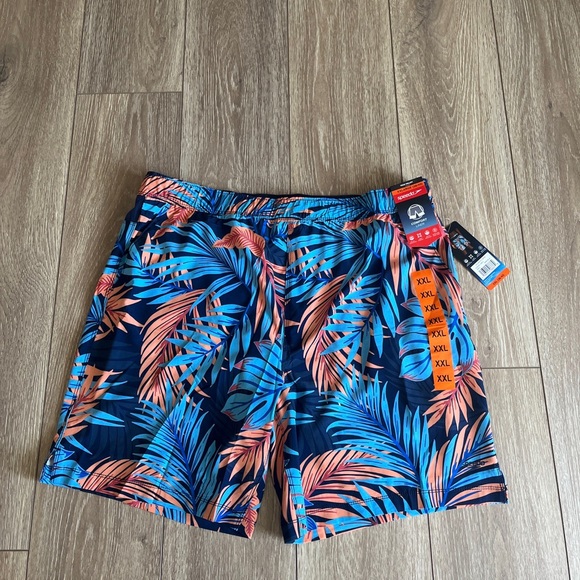 SpeedoTropical Leaves Swimsuit Swim
NWT Trunks Shorts Bottoms w/Liner Me… - Picture 1 of 12